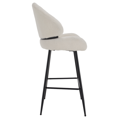 Barová stolička, biela/čierna, SANAKO TYP 2