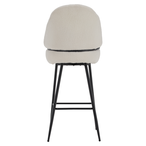 Barová stolička, biela/čierna, SANAKO TYP 2