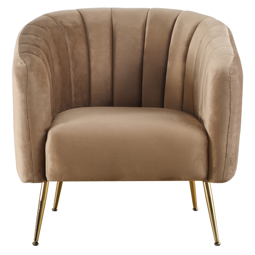 Dizajnové kreslo, hnedá Velvet látka/gold chróm-zlatý, BAGY Dizajnové kreslo, hnedá Velvet látka/gold chróm-zlatý, BAGY
