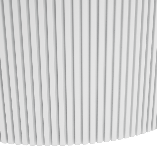 Konferenčný stolík, biely mramor/MDF, priemer 80 cm, MAHIR TYP 1