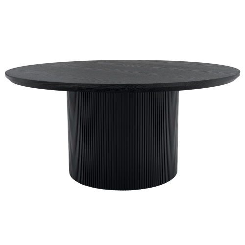 Konferenčný stolík, čierna, priemer 80 cm, MAHIR TYP 2