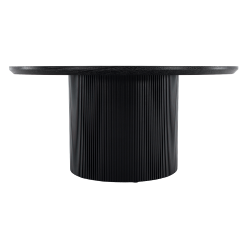 Konferenčný stolík, čierna, priemer 80 cm, MAHIR TYP 2