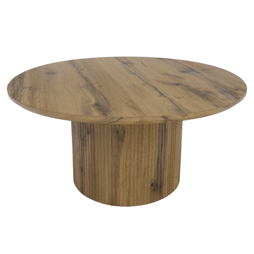 Konferenčný stolík, dub, priemer 80 cm, MAHIR TYP 2