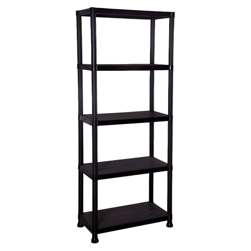 Regál, čierna, ROMEN