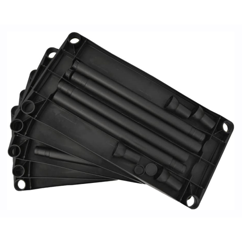 Regál, čierna, ROMEN