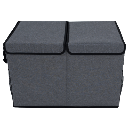 Skladací úložný box, sivá/čierna, DETER Skladací úložný box, sivá/čierna, DETER