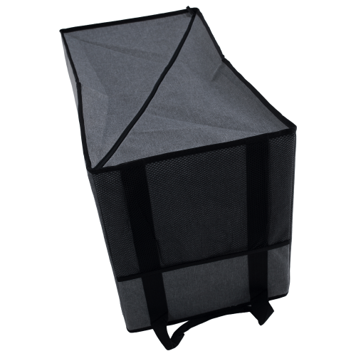 Skladací úložný box, sivá/čierna, DETER Skladací úložný box, sivá/čierna, DETER