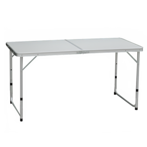 Skladací kempingový stôl, 120 cm, hliník/MDF, KEPI TYP 1