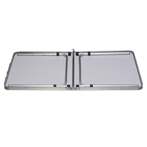 Skladací kempingový stôl, 120 cm, hliník/MDF, KEPI TYP 1