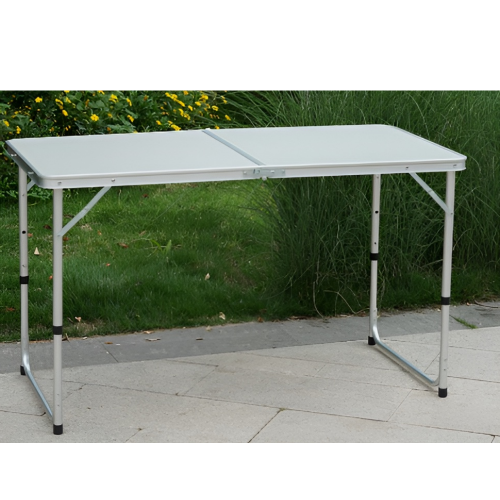 Skladací kempingový stôl, 120 cm, hliník/MDF, KEPI TYP 1