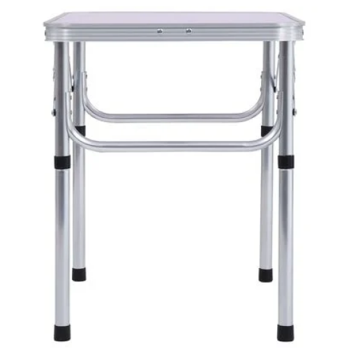 Skladací kempingový stôl, 60 cm, hliník/MDF, KEPI TYP 2