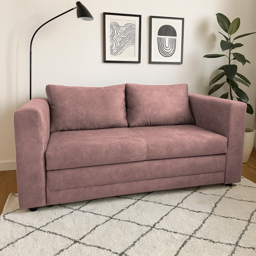 Rozkladacia pohovka, ružová, BEJA