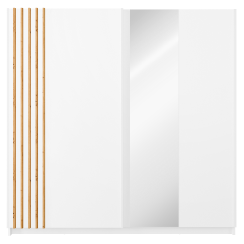 Skriňa, 2D-200, biela/dub artisan, BAJADERO TYP 2