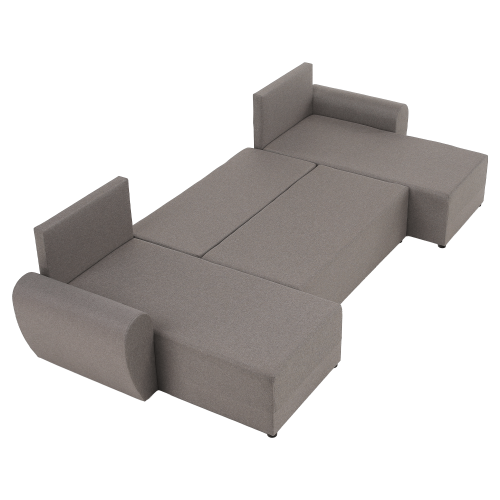 Univerzálna sedacia súprava, sivobéžová Taupe, DAKAR NEW U