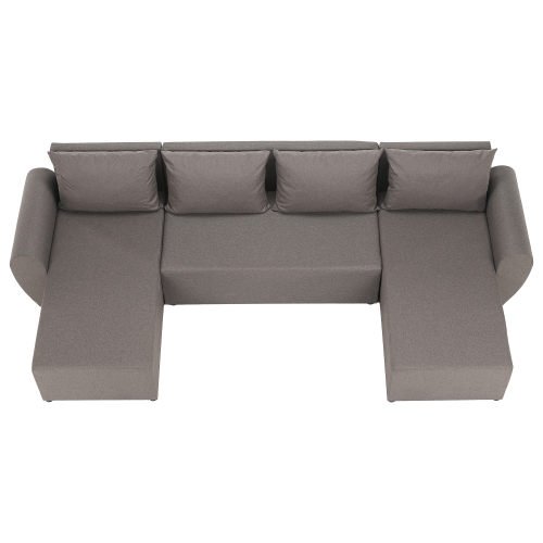 Univerzálna sedacia súprava, sivobéžová Taupe, DAKAR NEW U