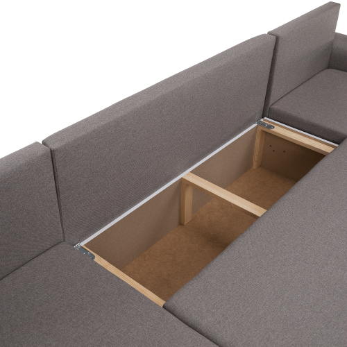 Univerzálna sedacia súprava, sivobéžová Taupe, DAKAR NEW U