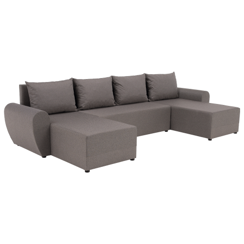 Univerzálna sedacia súprava, sivobéžová Taupe, DAKAR NEW U