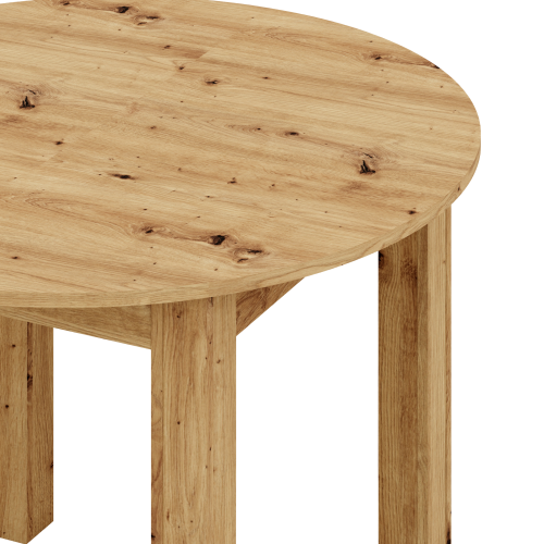 Jedálenský rozkladací stôl, dub artisan, 103-142x76 cm, HARRY