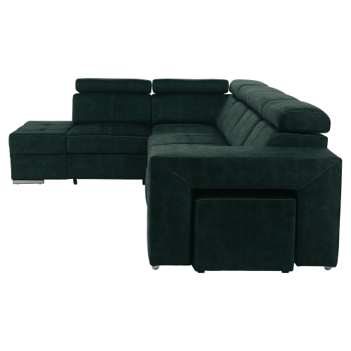 Sedacia súprava, smaragdová, ľavá, MALAGA BIG