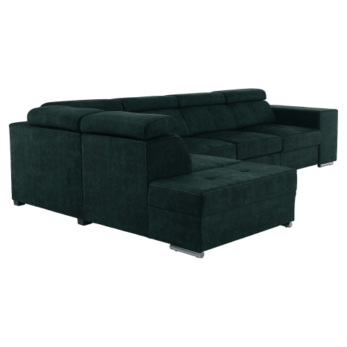 Sedacia súprava, smaragdová, ľavá, MALAGA BIG