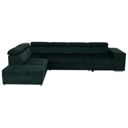 Sedacia súprava, smaragdová, ľavá, MALAGA BIG