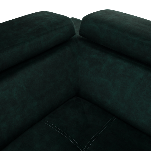 Sedacia súprava, smaragdová, ľavá, MALAGA BIG