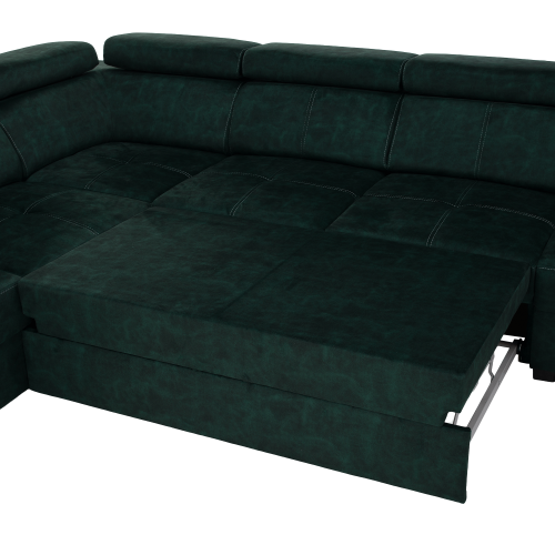 Sedacia súprava, smaragdová, ľavá, MALAGA BIG