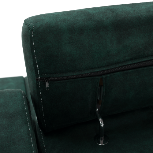 Sedacia súprava, smaragdová, pravá, MALAGA BIG