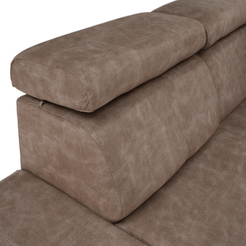 Sedacia súprava, béžová, ľavá, MALAGA BIG