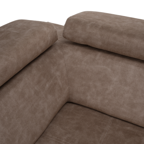 Sedacia súprava, béžová, ľavá, MALAGA BIG