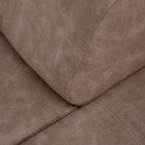 Sedacia súprava, béžová, pravá, MALAGA BIG