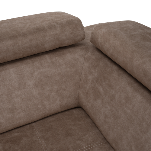 Sedacia súprava, béžová, pravá, MALAGA BIG