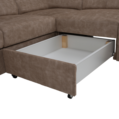 Sedacia súprava, béžová, pravá, MALAGA BIG