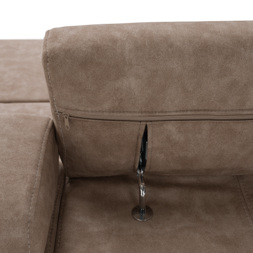 Sedacia súprava, béžová, pravá, MALAGA BIG