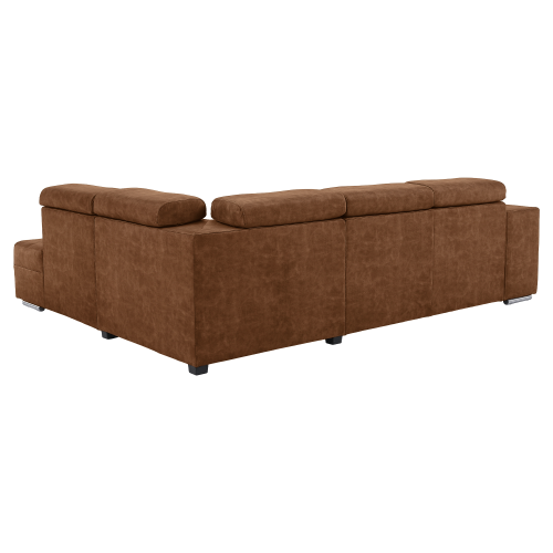 Sedacia súprava, hnedá, pravá, MALAGA