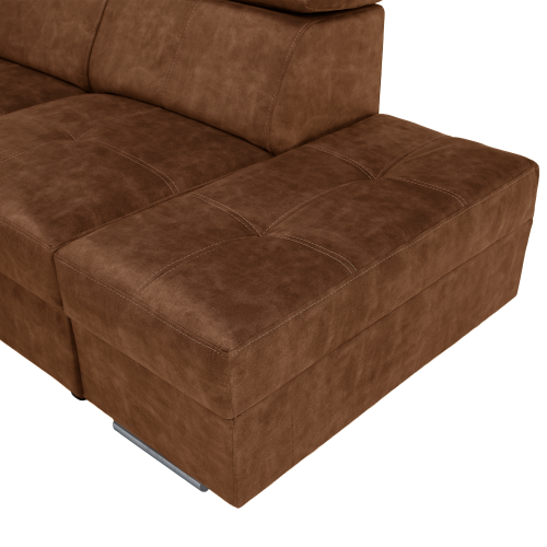 Sedacia súprava, hnedá, pravá, MALAGA