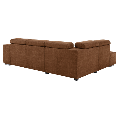 Sedacia súprava, hnedá, ľavá, MALAGA