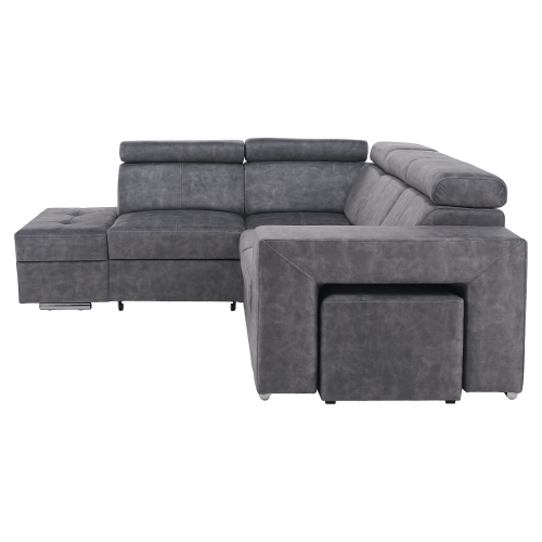 Sedacia súprava, sivá, ľavá, MALAGA