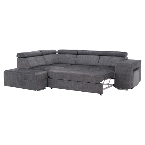 Sedacia súprava, sivá, ľavá, MALAGA