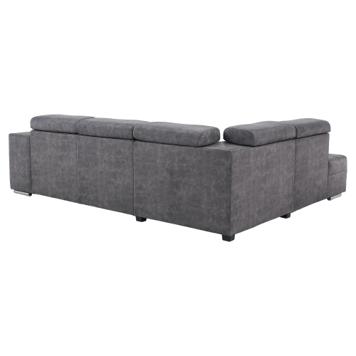 Sedacia súprava, sivá, ľavá, MALAGA