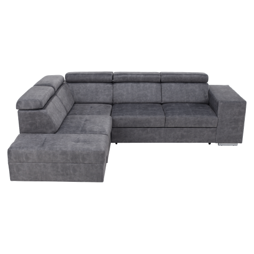 Sedacia súprava, sivá, ľavá, MALAGA