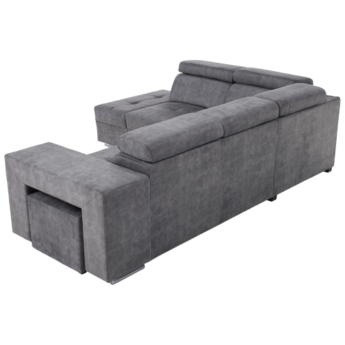 Sedacia súprava, sivá, ľavá, MALAGA