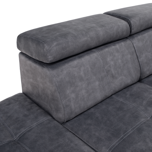 Sedacia súprava, sivá, ľavá, MALAGA