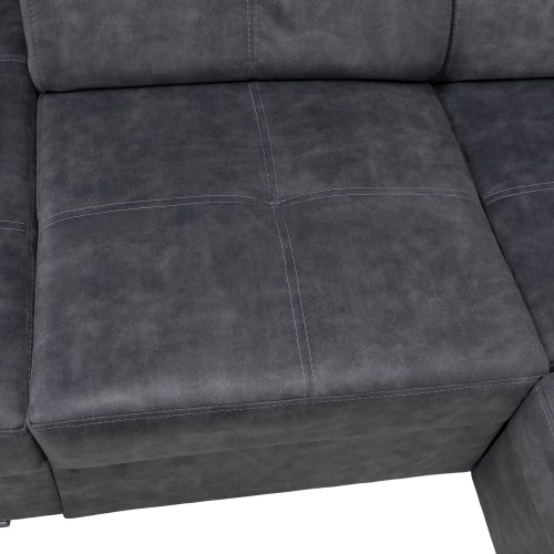 Sedacia súprava, sivá, ľavá, MALAGA