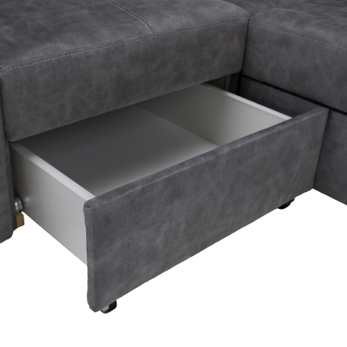 Sedacia súprava, sivá, ľavá, MALAGA