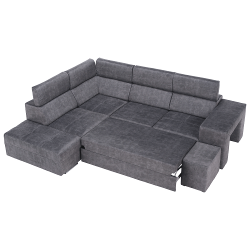 Sedacia súprava, sivá, ľavá, MALAGA