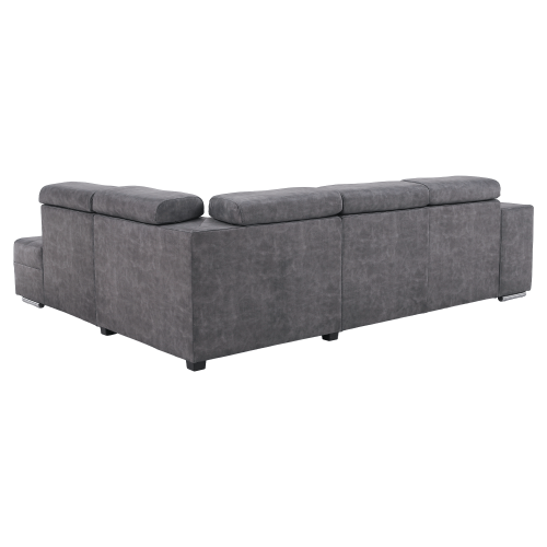 Sedacia súprava, sivá, pravá, MALAGA