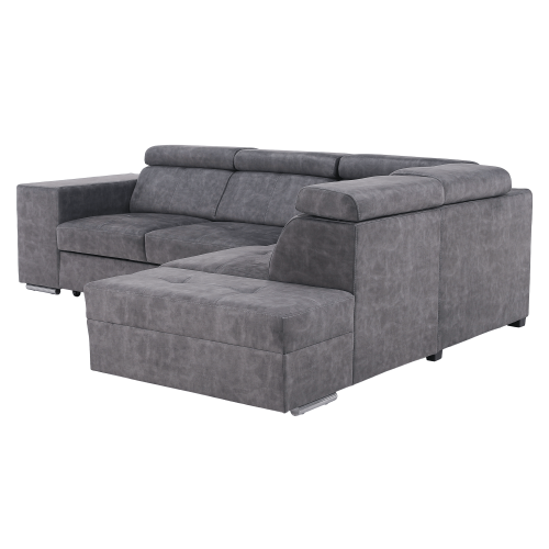 Sedacia súprava, sivá, pravá, MALAGA