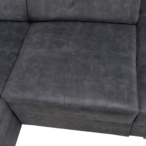 Sedacia súprava, sivá, pravá, MALAGA