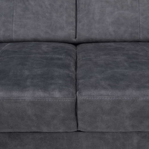 Sedacia súprava, sivá, pravá, MALAGA